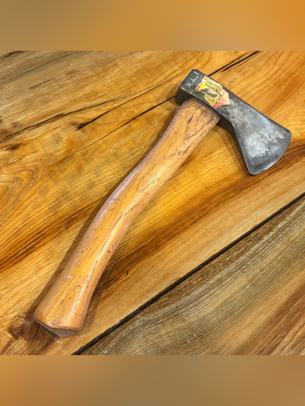 Vintage Norlund Axe/Hatchet Hudson Bay With Original Sticker